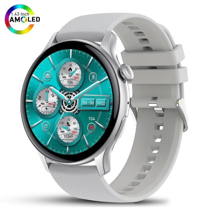 ELEGANCE LuxeFit Women Smartwatch 466*466 AMOLED 1.43" HD Screen Always Display Time Bluetooth Call IP67 Waterproof Sports Smart Watch