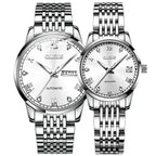 ELEGANCE® 6602 Men Automatic Mechanical Watch Luminous Stainless Steel Waterproof Top Brand Luxury Wristwatch Gift For Women Man