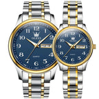 ELEGANCE® 5567 Quartz Watches Original Men Luminous Waterproof Shock Resistant Stainless Steel Ladies Wristwatch Gift