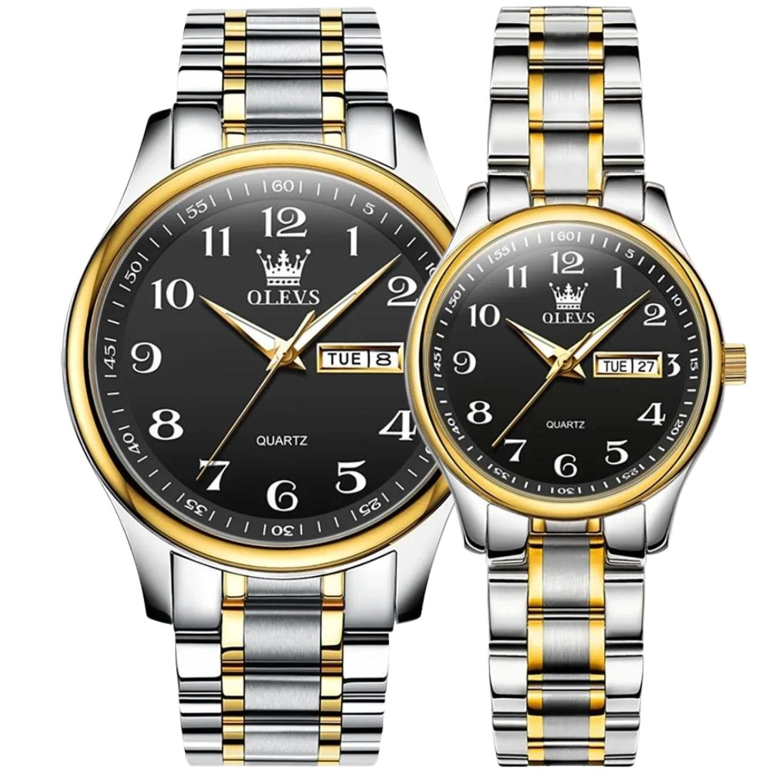 ELEGANCE® 5567 Quartz Watches Original Men Luminous Waterproof Shock Resistant Stainless Steel Ladies Wristwatch Gift