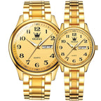 ELEGANCE® 5567 Quartz Watches Original Men Luminous Waterproof Shock Resistant Stainless Steel Ladies Wristwatch Gift