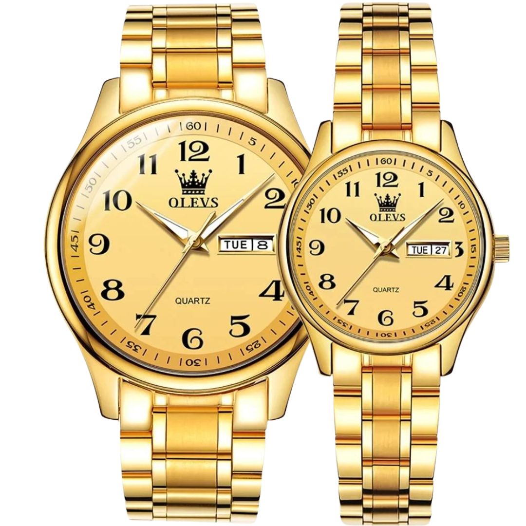 ELEGANCE® 5567 Quartz Watches Original Men Luminous Waterproof Shock Resistant Stainless Steel Ladies Wristwatch Gift