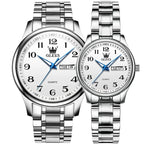 ELEGANCE® 5567 Quartz Watches Original Men Luminous Waterproof Shock Resistant Stainless Steel Ladies Wristwatch Gift