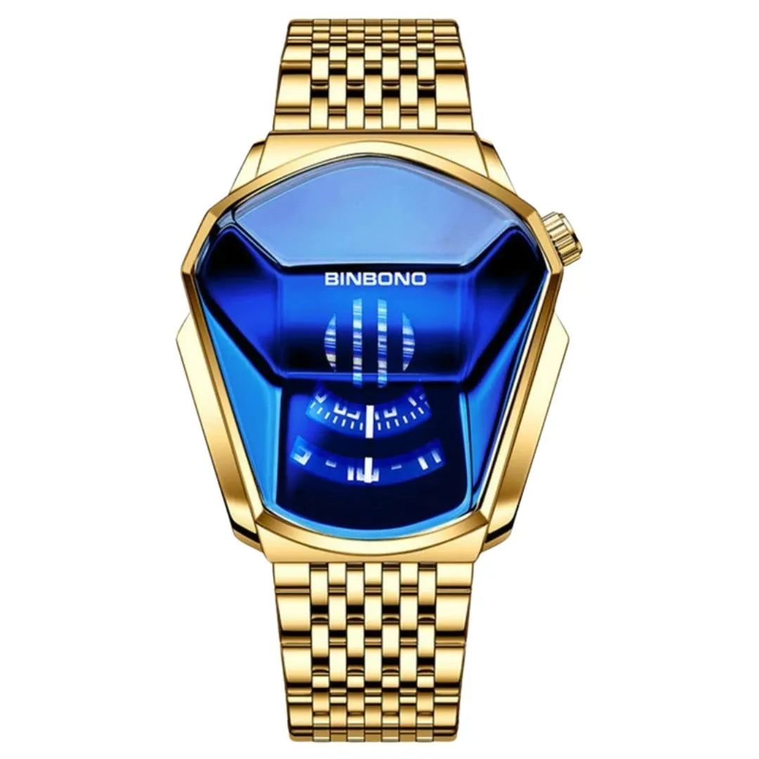 Elegance® Elite Voyager PE30 Men Watch Fashion Luxury Unique Military Stainless Steel Business Sports Golden New Style Concept