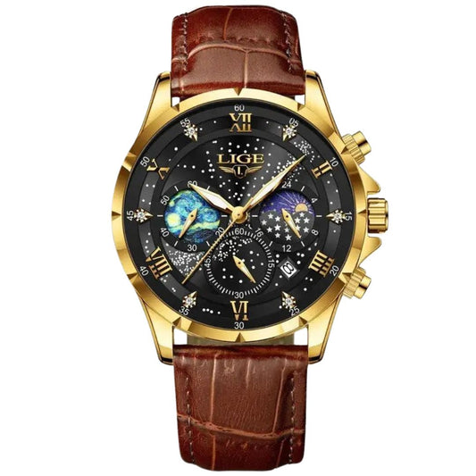 Elegance ApexChrono™ Elite Top Luxury Brand Men Genuine Leather Sports Watches Men's Army Military Watch Male Date Quartz