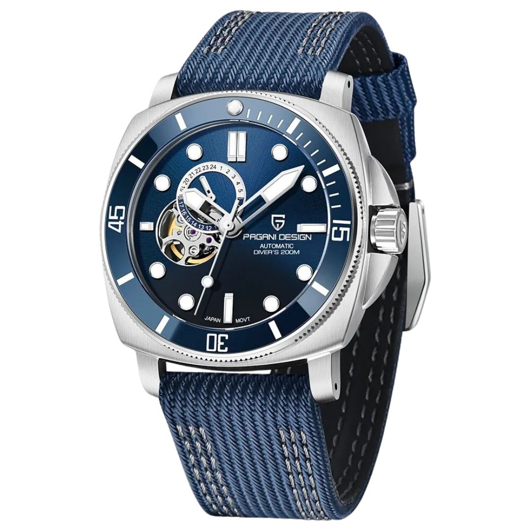 ELEGANCE® P1736 Men Watch Automatic Mechanical Top Brand Sports Fashion Sapphire 200M Waterproof Wristwatch