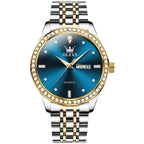 ELEGANCE® 3625 Couple Watch Luxury Brand Business Waterproof Stainless Steel Watch Elegant Dress His or Her Diamond Quartz Couple Watch