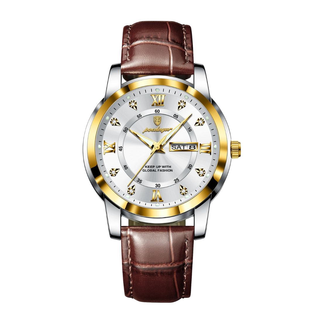 Elegance® 936L Cobalt Classic Men Watch Luxury Waterproof Luminous Date Week Sports Quartz Men's Watches Male Clock Reloj