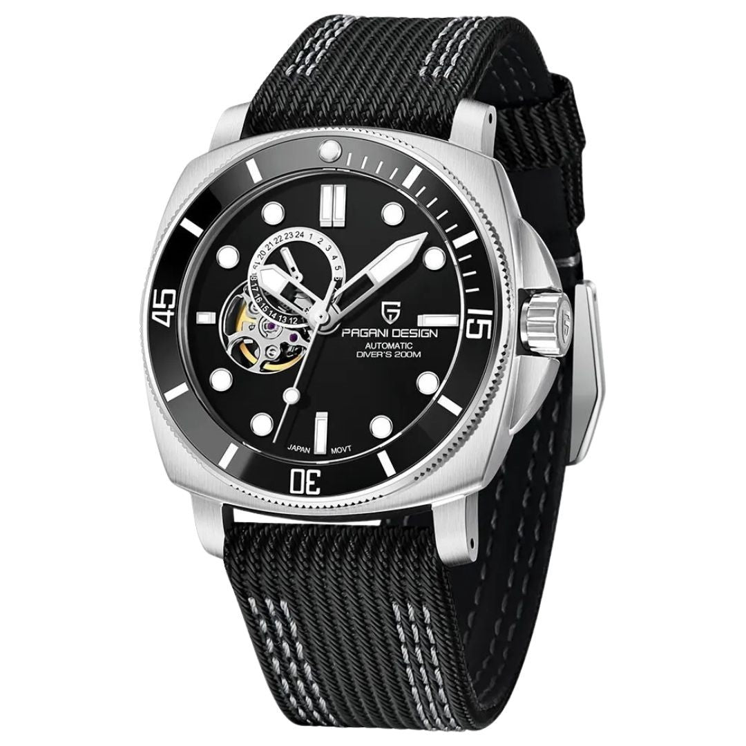 ELEGANCE® P1736 Men Watch Automatic Mechanical Top Brand Sports Fashion Sapphire 200M Waterproof Wristwatch