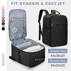 Elegance TravelMate Elite Backpack - 40x20x25 Cabin Bag, Hand Luggage Travel Backpack for Easyjet Cabin Bag 45x36x20, Laptop Backpack for Women/Men