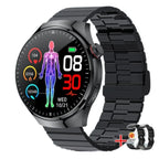 ELEGANCE HealthMaster Pro Smartwatch ECG+PPG Temperature Pulse Physiotherapy Men & Women 466*466 HD Health Management BT Call Sports Waterproof