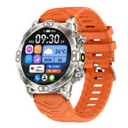 Elegance EliteTrack Smartwatch GPS Tracking LED Lights Outdoor Military Bluetooth Call Smartｗatch Men AMOLED HD Screen 1ATM Waterproof Sports Smart Watch IOS Android