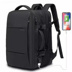 Elegance Elite Voyager Backpack Men Business Travel School Expandable USB Bag Large Capacity 17.3 Laptop Waterproof Fashion Backpack