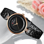 Elegance Prestige 9052 Women Watch - Luxury Brand Simple Casual Quartz Watches Women Silver Dress Wristwatch Female Clock Ladies Watch with Stainless Steel