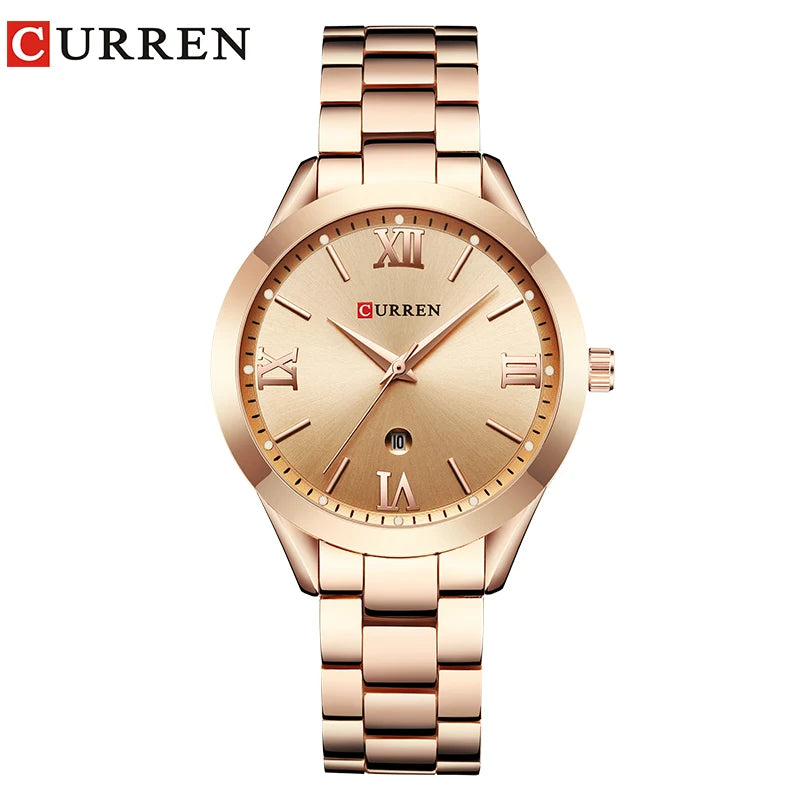 Elegance 9007 Prestige Timepiece Gold Watch Women Watches Ladies Creative Steel Women's Bracelet Watches Female Clock Relogio Feminino Montre Femme