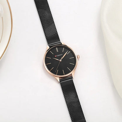 Elegance® 9097 Prestige Timepiece Women Quartz Watch Simple Style New Ladies Bracelet Watches Women Dress Wristwatch Quartz Female Clock Gifts relogios feminino