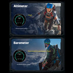 Elegance EliteTrack Smartwatch GPS Tracking LED Lights Outdoor Military Bluetooth Call Smartｗatch Men AMOLED HD Screen 1ATM Waterproof Sports Smart Watch IOS Android