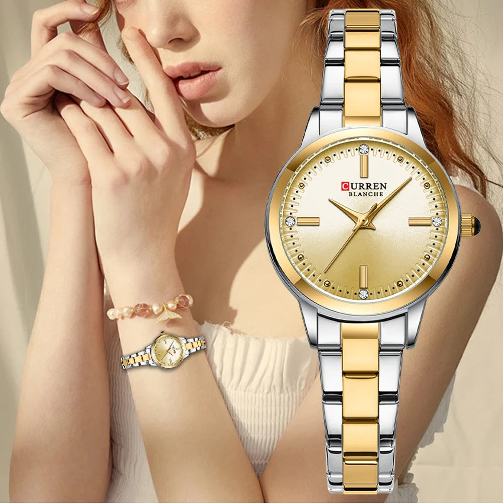 Elegance 9094 Chic Serenity Quartz Watch for Women Fashion Elegant Ladies Watches Stainless Steel Waterproof Women's Wristwatch