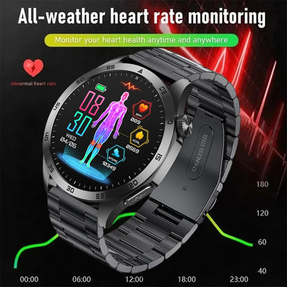 ELEGANCE® HealthMaster Pro Smartwatch ECG+PPG Temperature Pulse Physiotherapy Men & Women 466*466 HD Health Management BT Call Sports Waterproof