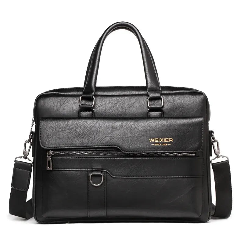 Elegance Classique Pro Men Briefcase Bag High Quality Business Famous Brand PU Leather Shoulder Messenger Bags Office Handbag 14 inch Laptop bag