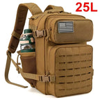 AdventurePro Tactical Backpack - 30/45L Man Tactical Backpacks HkingTraveling Bags Survival Outdoor 3P Assault Pack EDC Molle Pack For Trekking Hunting Bag