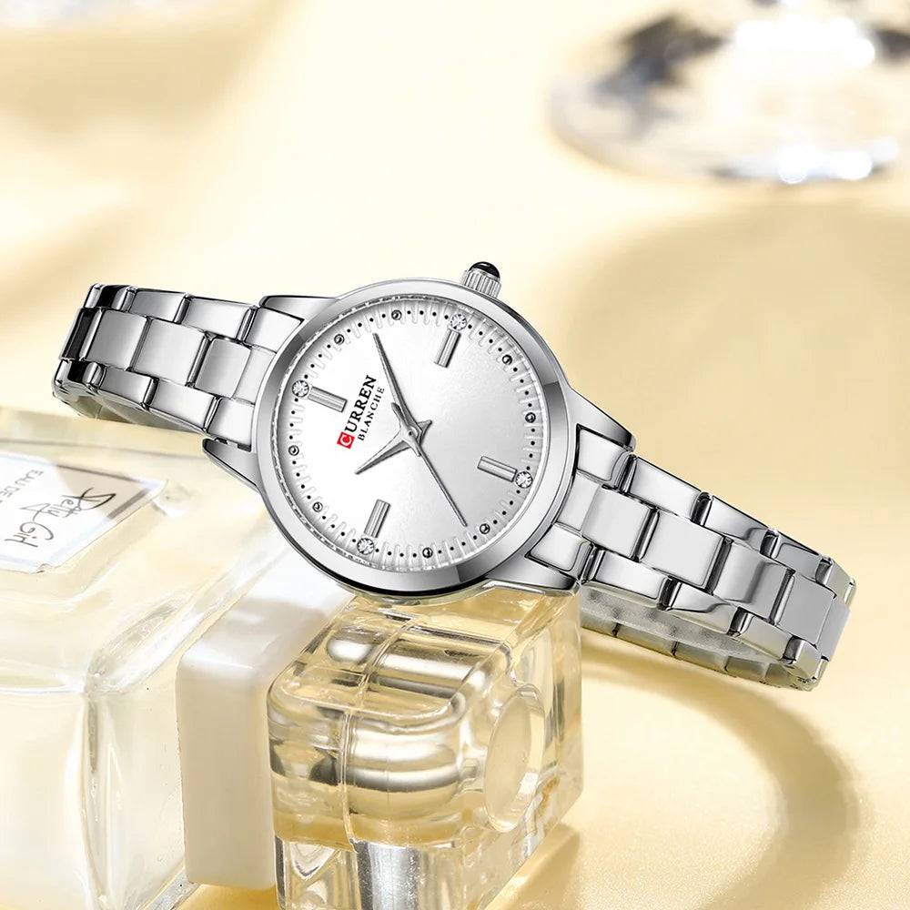 Elegance 9094 Chic Serenity Quartz Watch for Women Fashion Elegant Ladies Watches Stainless Steel Waterproof Women's Wristwatch