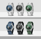 ELEGANCE® P1736 Men Watch Automatic Mechanical Top Brand Sports Fashion Sapphire 200M Waterproof Wristwatch