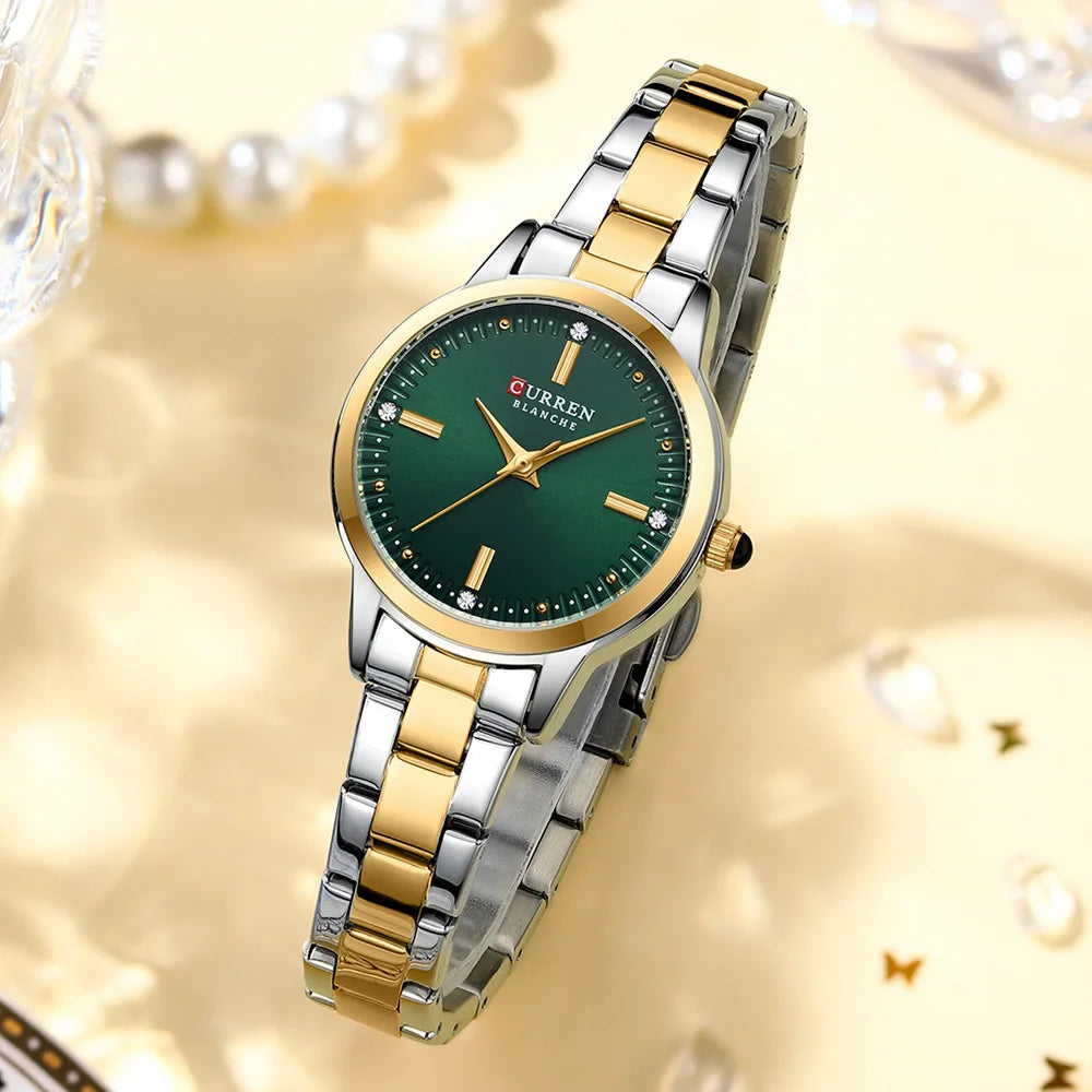 Elegance 9094 Chic Serenity Quartz Watch for Women Fashion Elegant Ladies Watches Stainless Steel Waterproof Women's Wristwatch