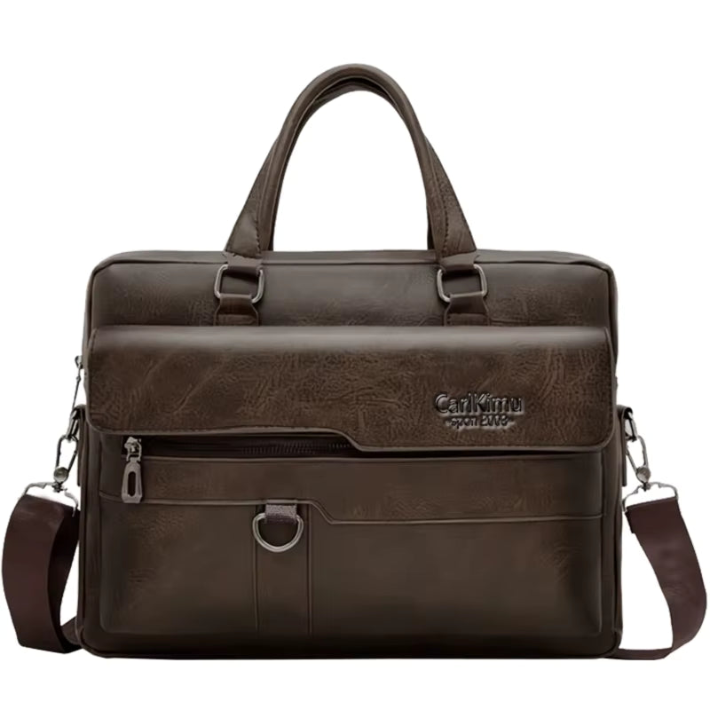 Elegance Classique Pro Men Briefcase Bag High Quality Business Famous Brand PU Leather Shoulder Messenger Bags Office Handbag 14 inch Laptop bag