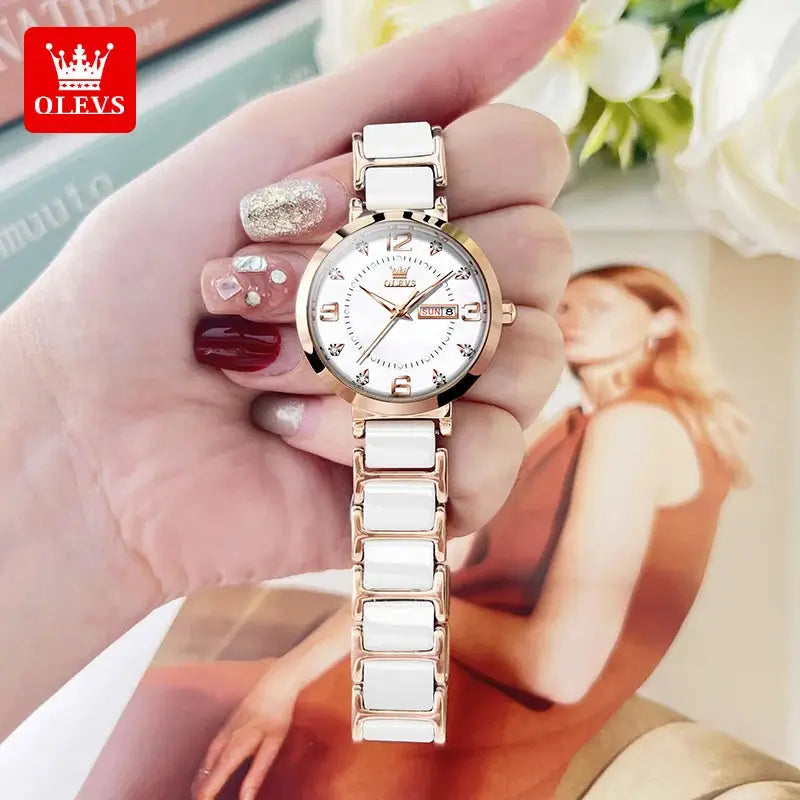 ELEGANCE® Luxe Aura Women's Wristwatch Luxury Brand Watch for Women Elegant Bracelet Waterproof Fashion Quartz Ladies Watches