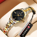 Elegance 9094 Chic Serenity Quartz Watch for Women Fashion Elegant Ladies Watches Stainless Steel Waterproof Women's Wristwatch