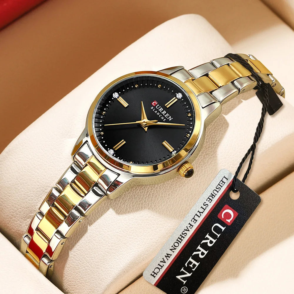 Elegance 9094 Chic Serenity Quartz Watch for Women Fashion Elegant Ladies Watches Stainless Steel Waterproof Women's Wristwatch