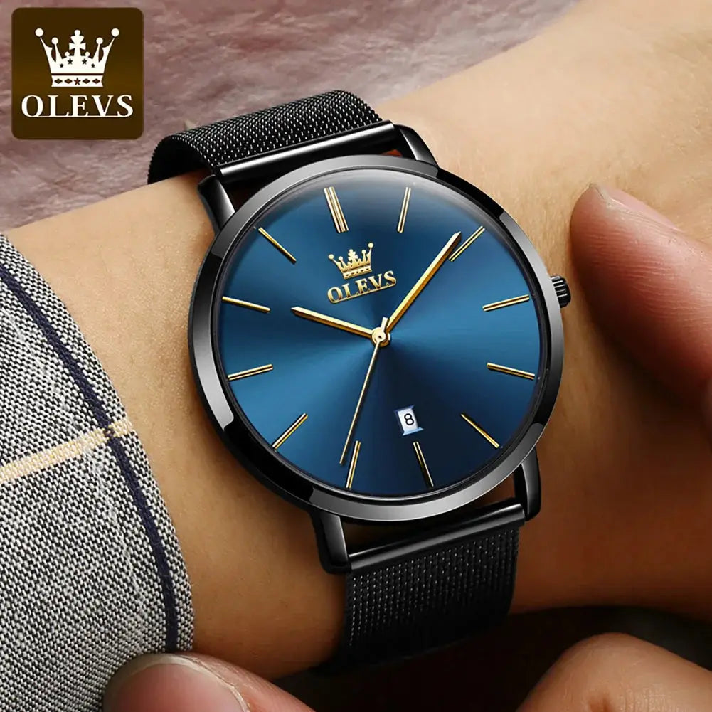 Elegance® 5869 Ultra Thin Couple Watches Set Men & Women Top Brand Luxury Simple Quartz Wristwatch Calendar Clock