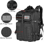 AdventurePro Tactical Backpack - 30/45L Man Tactical Backpacks HkingTraveling Bags Survival Outdoor 3P Assault Pack EDC Molle Pack For Trekking Hunting Bag
