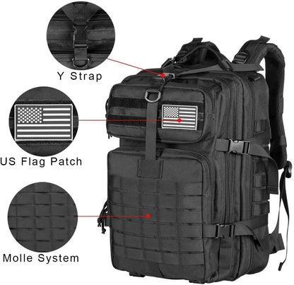 AdventurePro™ Tactical Backpack - 30/45L Man Tactical Backpacks HkingTraveling Bags Survival Outdoor 3P Assault Pack EDC Molle Pack For Trekking Hunting Bag