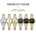 Elegance 9094 Chic Serenity Quartz Watch for Women Fashion Elegant Ladies Watches Stainless Steel Waterproof Women's Wristwatch