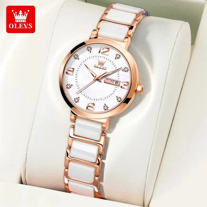 ELEGANCE® Luxe Aura Women's Wristwatch Luxury Brand Watch for Women Elegant Bracelet Waterproof Fashion Quartz Ladies Watches