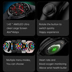 ELEGANCE® LuxeFit Women Smartwatch 466*466 AMOLED 1.43" HD Screen Always Display Time Bluetooth Call IP67 Waterproof Sports Smart Watch
