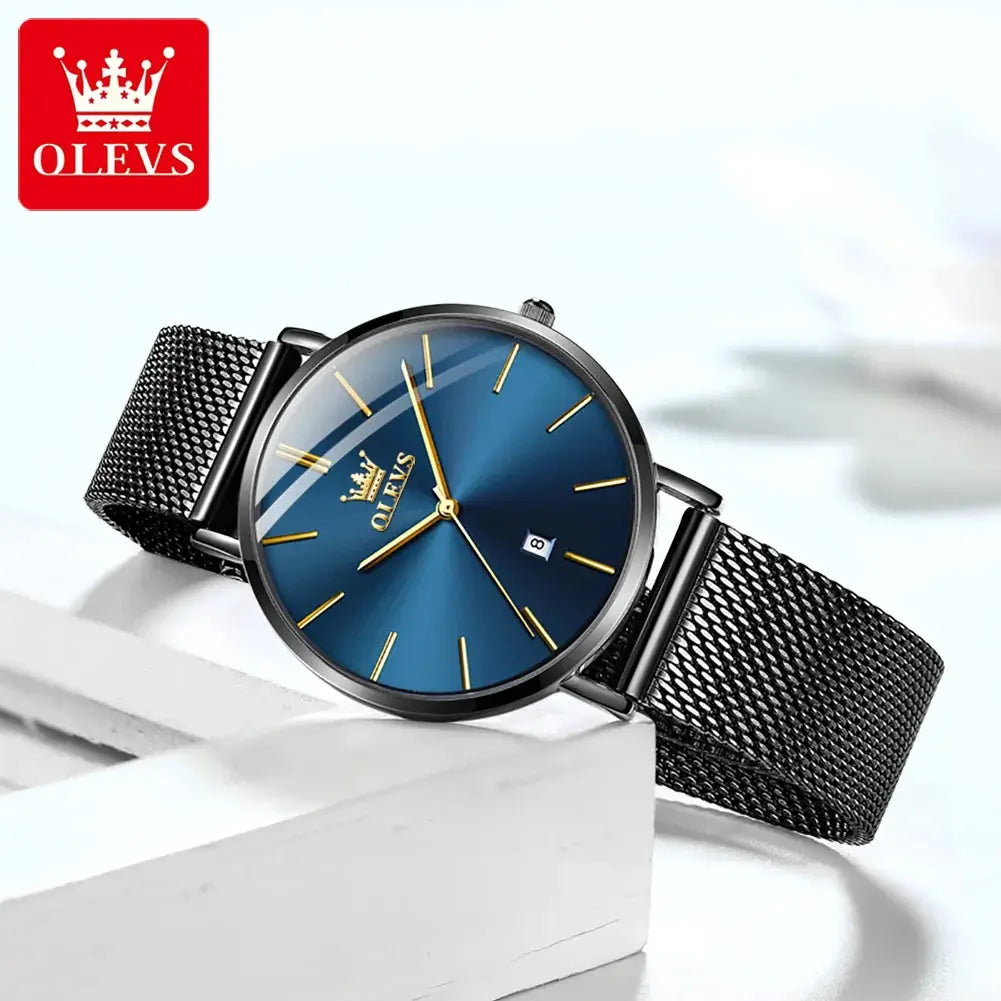 Elegance® 5869 Ultra Thin Couple Watches Set Men & Women Top Brand Luxury Simple Quartz Wristwatch Calendar Clock