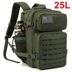 AdventurePro Tactical Backpack - 30/45L Man Tactical Backpacks HkingTraveling Bags Survival Outdoor 3P Assault Pack EDC Molle Pack For Trekking Hunting Bag