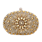 Elegance Luxe Crystal Clutch Women Luxury Bag Evening Bag Wedding Crystal Ladies Cell Phone Pocket Purse Female Wallet for Party Quality Gift