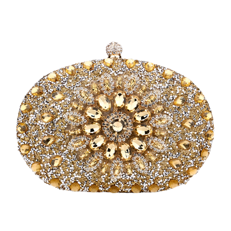 Elegance Luxe Crystal Clutch Women Luxury Bag Evening Bag Wedding Crystal Ladies Cell Phone Pocket Purse Female Wallet for Party Quality Gift