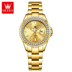 Elegance 5885 Luxury Brand Men Watch Waterproof Green Men's and Women's Quartz Watch Romantic Lover Calendar Week Wristwatch