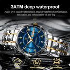 Elegance 858 PrestigeSport Men Watch Luxury Quartz Waterproof Date Week Luminous Wristwatch Stainless Steel Men's Watches Male Clock Sports