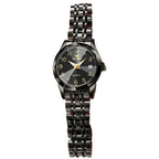 ELEGANCE® 9970 Men Luxury Quartz Watch Number Dial Rhombus Mirror Hand Clock Stainless Steel Original Watches