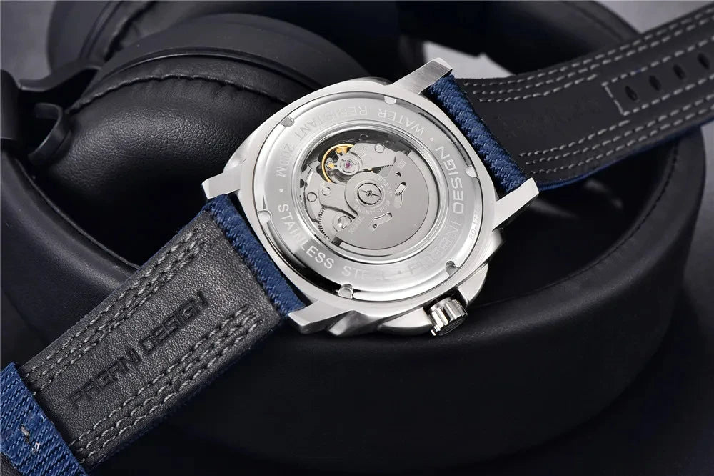 ELEGANCE® P1736 Men Watch Automatic Mechanical Top Brand Sports Fashion Sapphire 200M Waterproof Wristwatch