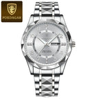 Elegance 858 PrestigeSport Men Watch Luxury Quartz Waterproof Date Week Luminous Wristwatch Stainless Steel Men's Watches Male Clock Sports