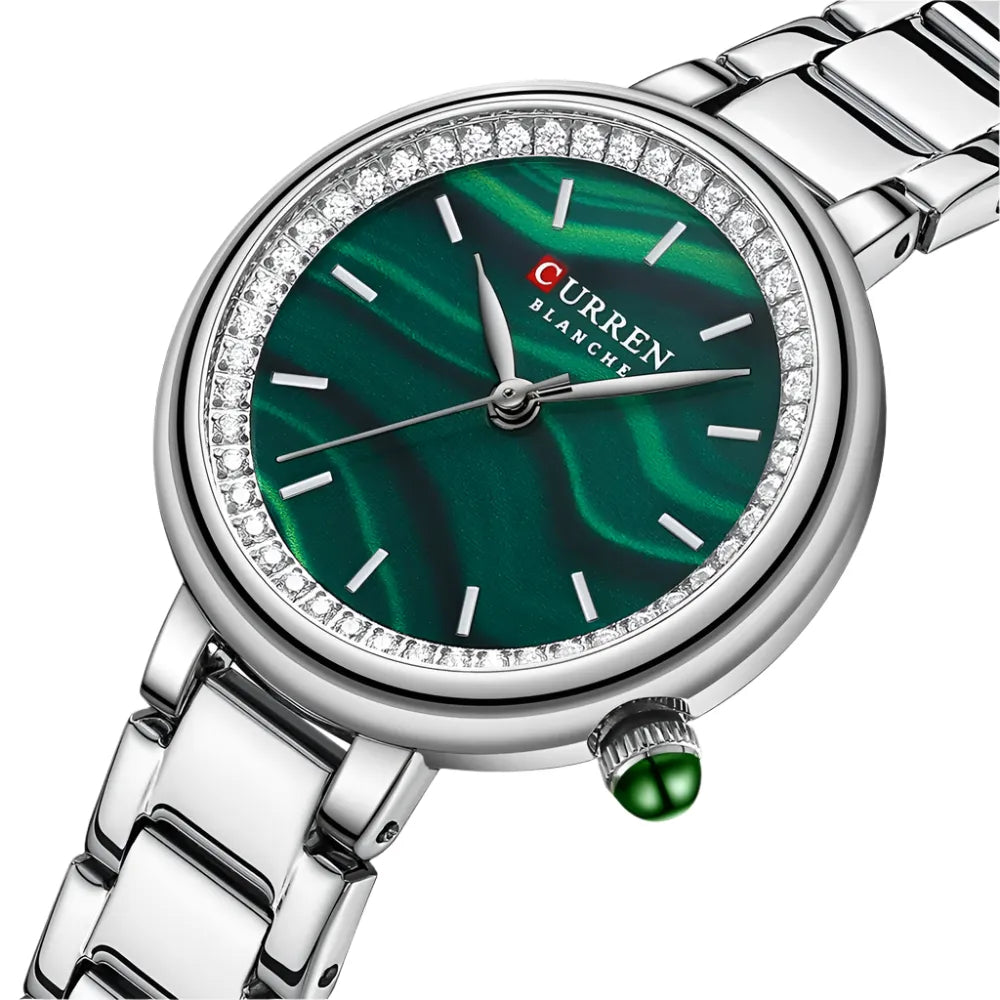 Elegance Luxe Essence 9089 Luxury Quartz Wristwatch for Ladies Top Brand Thin Stainless Steel Band Watches Female
