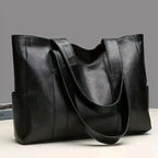Elegance Luxe Carryall Women Bag - Vintage Large Capacity Tote Bag, Retro Vegan Shoulder Bag, Women's Casual Handbag For Commute