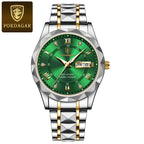 Elegance 615 LuxeTime Men Watch Luxury Quartz Waterproof Date Week Luminous Wristwatch Stainless Steel Men's Watches Male Clock Sports